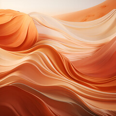 Canvas Print - Abstract painting of desert waves,