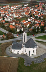 Wall Mural - Church of Saint John the Baptist in Ivanja Reka, Croatia