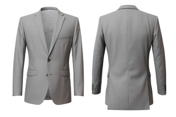 set of color view formal suit isolated on white