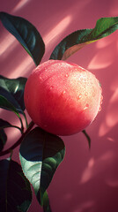 Wall Mural - fruits vegetables peach apricot