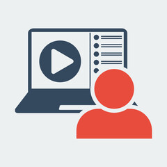 online lesson or masterclass, school distant teaching, video streaming service, live event broadcast