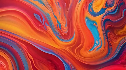 Poster - Vibrant Abstract Painting With Varied Colors and Shapes