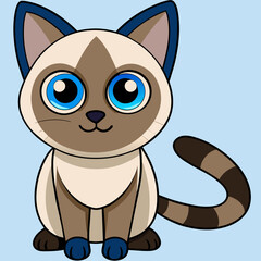 Wall Mural - Siamese cat