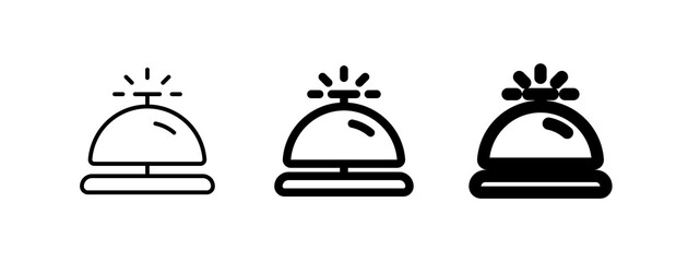Editable hotel bell, receptionist vector icon. Part of a big icon set family. Perfect for web and app interfaces, presentations, infographics, etc