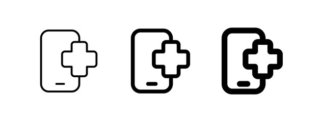 Wall Mural - Editable medical app vector icon. Part of a big icon set family. Perfect for web and app interfaces, presentations, infographics, etc