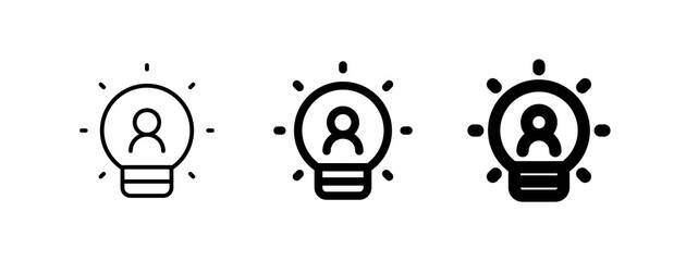 Wall Mural - Editable lightbulb, innovation vector icon. Part of a big icon set family. Perfect for web and app interfaces, presentations, infographics, etc
