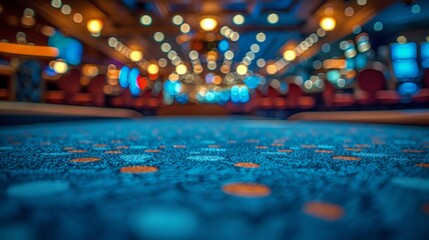 Wall Mural - A Pile of Casino Chips on a Table