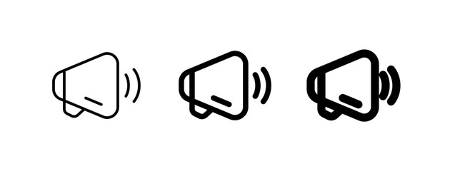 Editable loud speaker, marketing vector icon. Part of a big icon set family. Perfect for web and app interfaces, presentations, infographics, etc
