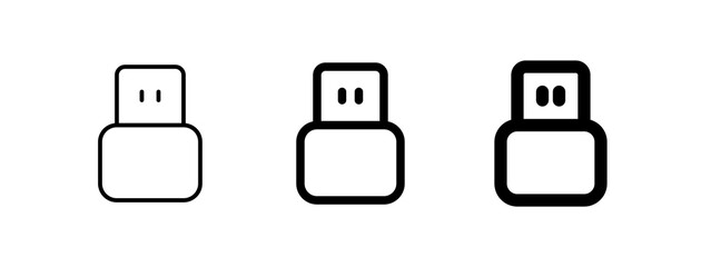 Wall Mural - Editable vector usb plug icon. Part of a big icon set family. Perfect for web and app interfaces, presentations, infographics, etc