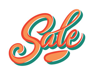 Sticker - Sale text typography vector