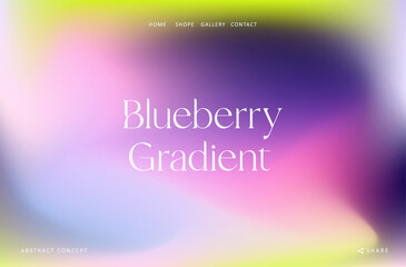 Wall Mural - trendy gradient blueberry fluid wave background, colorful abstract liquid. purple and green design w