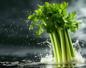 Photo of a fresh celery