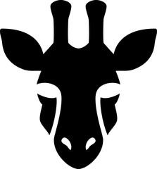 Wall Mural - Giraffe Head Logo Vector Illustration