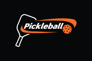 pickleball logo vector and sports logo