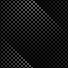 Poster - Geometrical seamless square pattern background design - abstract black and white vector illustration