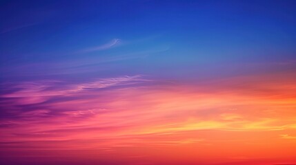 Canvas Print - colorful sky with a blue sky in the background