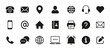 © icons gate - Contact us icon. Web icons set , home, call, email, address, location, globe, fax, message, envelope, mobile, telephone, support, website, icon. contact information icon. Business card icon set