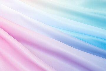 Fototapete - Soft pastel color silk cloth wavy background, Silk cloth wavy multi soft color image