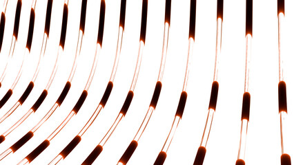 Poster - Liquid is flowing in transparent lab bending tubes. Motion. Sci fi futuristic mechanism with tubes.