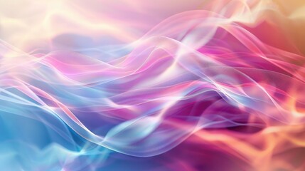 Poster - abstract colorful wave background with soft focus and blurred edges for a dreamy effect