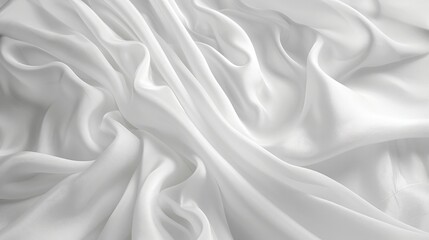 Poster - Abstract white fabric background with subtle textures and elegant lighting effects