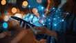© buraratn - Businesswoman's hand using a digital tablet for online communication, symbolizing technology and connectivity