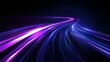 © Pixel-Tropic - 3D Render: Hyperspeed Warp in Space with Blue-Purple Light Lines
