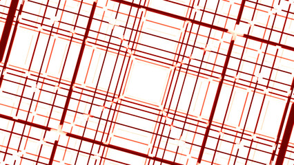 Poster - Flying forward through rectangular corridor, long tunnel. Design. Squared spinning galaxy.