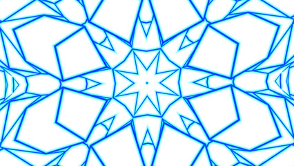 Poster - Abstract background with schematic mandala effect. Design. Geometric lined pattern with fractal shapes.