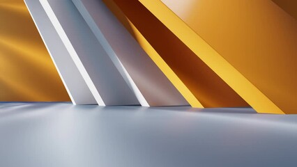 Poster - abstract geometric interior structure, 3d rendering.