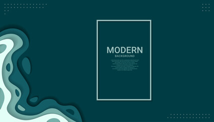 Wall Mural - green background with unique, abstract design, wavy, liquid that gives it a modern and artistic feel