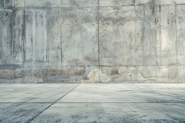 Wall Mural - Concrete wall and floor for composing background panorama
