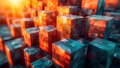 background with cubes 