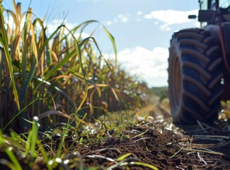 Canvas Print - Sugar cane harvesting in Queensland Australia