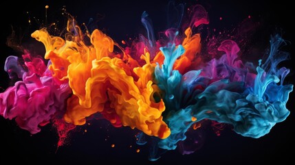Abstract ink splash backgrounds
