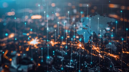 Poster - Economic growth is powered by businesses that utilize global networks, cutting-edge financial data analysis