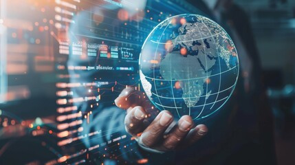 Poster - Economic growth is powered by businesses that utilize global networks, cutting-edge financial data analysis