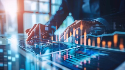 Poster - financial data analysis and technology innovation fuel economic growth in global business networks, 