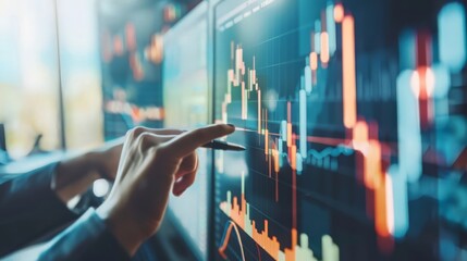 Poster - Financial data analysis and technology innovation fuel economic growth in global business networks, enhancing banking services and customer satisfaction