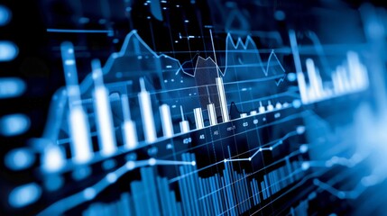 Poster - Financial data analysis and technology innovation fuel economic growth in global business networks, enhancing banking services and customer satisfaction