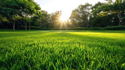 A picture capturing green grass in daylight