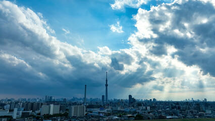 Aufkleber - 東京の風景　空撮