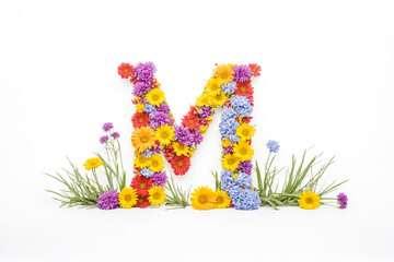 Floral Letter M