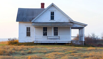 Wall Mural - Small white house 