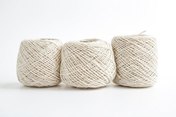 Poster - Three Rolls of Natural White Yarn