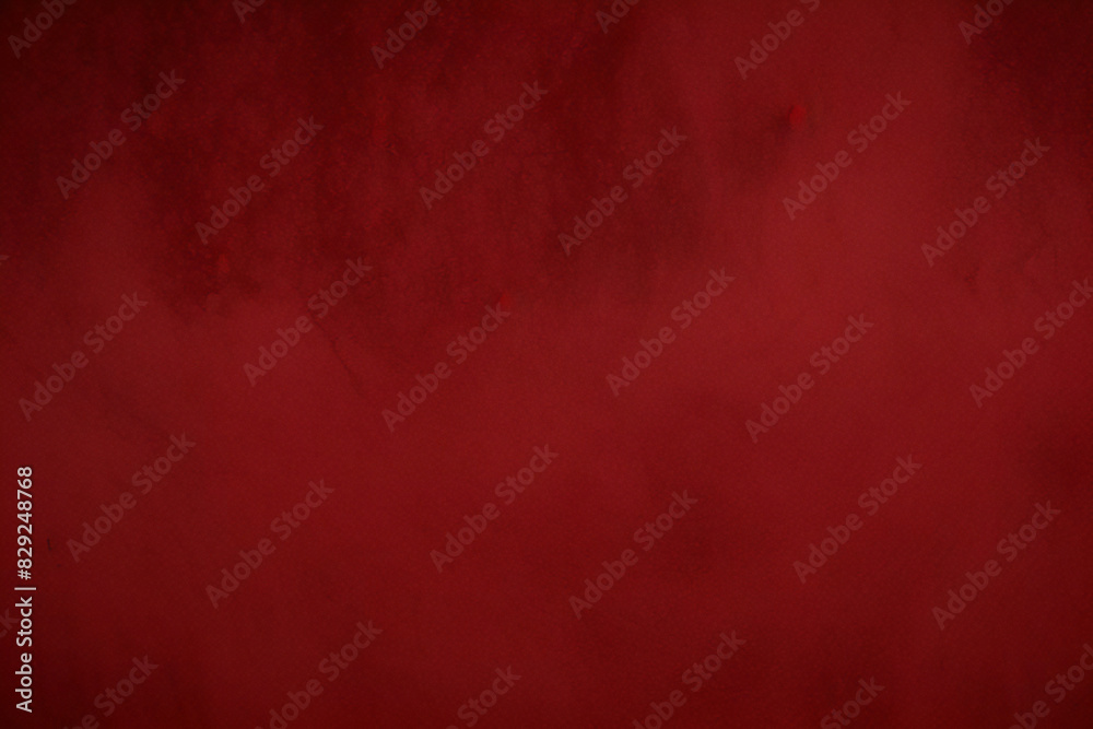 Dark and light red wall grunge backdrop texture. watercolor painted mottled red background, modern colorful concrete dirty smooth ink textures on black paper background.