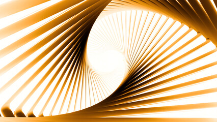 Aufkleber - Colorful laser lines of hi-tech neon spiral background. Design. Neon spinning rays in corridor.
