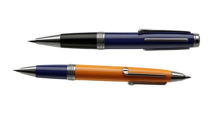 Ballpoint pen, designed for smooth writing, isolated on transparent background.