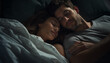 © santima - Couple Together in the Bed Sleeping at Night