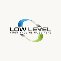 Poster - Logo design graphic concept creative premium vector stock abstract unique cut swoosh ellipse art template emblem Related to badge frame element around
